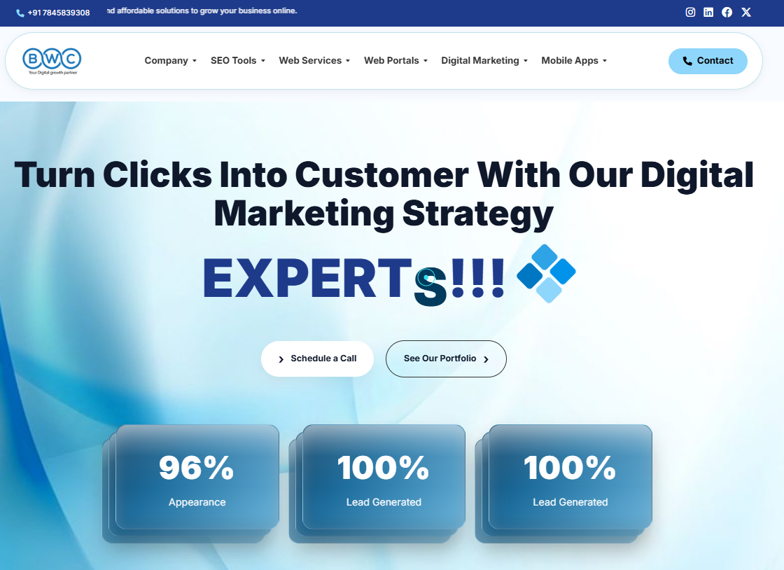 Main Website Design